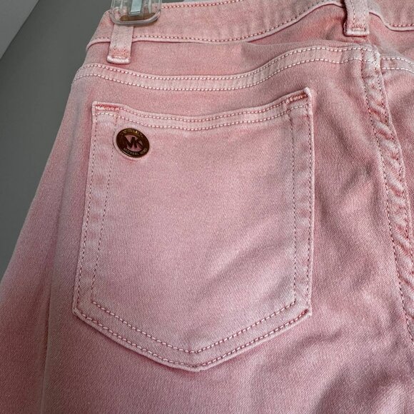 Michael Kors Mid-Rise Stretchy Jeans – Coral Peach – Size 2 - Picture 4 of 7